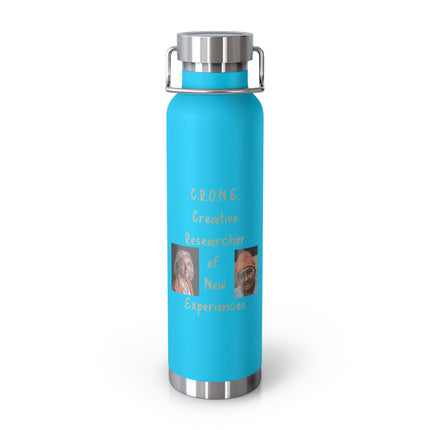 C.R.O.N.E. 22oz Copper Insulated Water Bottle - Creative Researcher of New Experiences