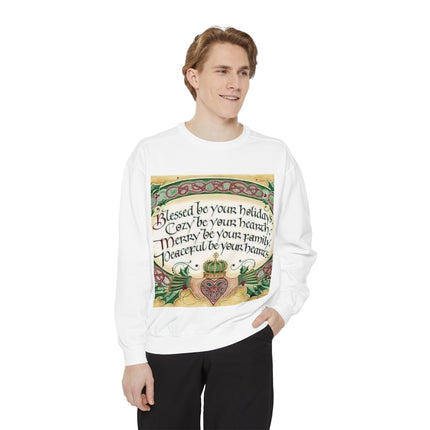 Blessed Be Your Holidays Unisex Sweatshirt - Cozy & Heartfelt Gift