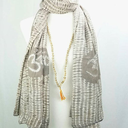 Tulsi OM prayer shawl-0