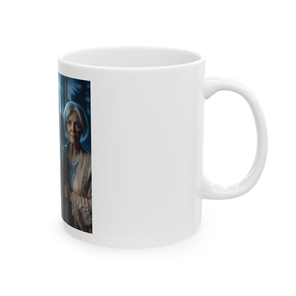 Vintage Gothic Sisters Ceramic Mug — Moonlit Victorian Portrait Coffee Cup (11oz/15oz)