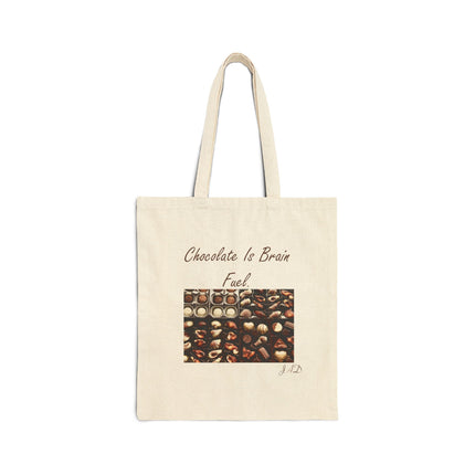 Chocolate Is Brain Fuel Canvas Tote
