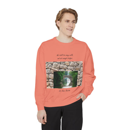 Newton Quote Sweatshirt – Garment-Dyed Unisex Pullover for Reflection