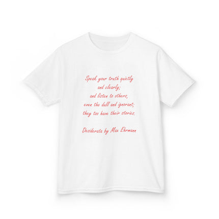 Kids Empowerment T-Shirt – “Speak Your Truth” – Cotton