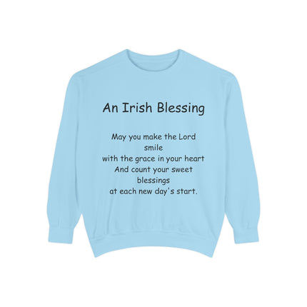 Irish Blessing Unisex Sweatshirt | Comfortable Gift for St. Patrick's Day & Everyday Inspiration