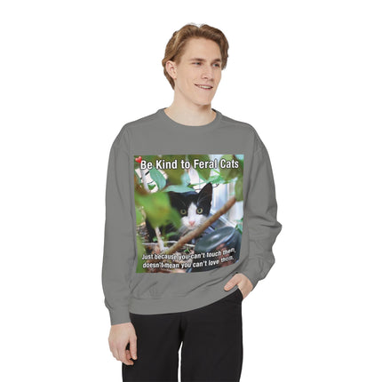 Be Kind to Feral Cats Sweatshirt — Animal Rescue Crewneck