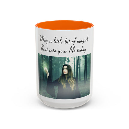 Magick Forest Accent Coffee Mug — "May a little bit of magick float into your life today"