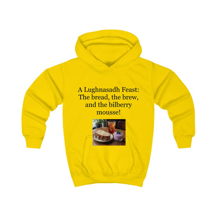 Kids Hoodie — "A Lughnasadh Feast: The bread, the brew, and the bilberry mousse!"