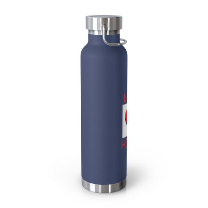 Love Heals Bottle – 22oz Copper Insulated Flask for Heart & Health