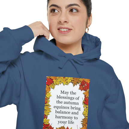 Autumn Blessings Hoodie – Fall Leaf Prayer Pullover