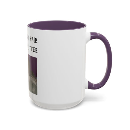 Kitty Glitter Coffee Mug — "This Isn't Cat Hair, It's Kitty Glitter" Accent Mug