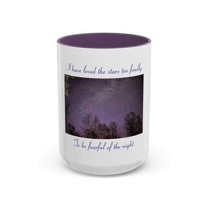 Starry Night Coffee Mug — “I have loved the stars too fondly” Accent Mug
