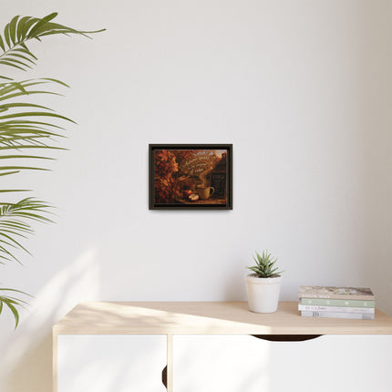 Framed Canvas Wall Art - “Autumn speaks in the language of cider.”