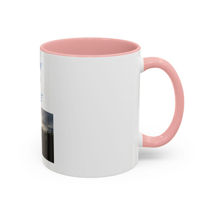 Pray for Peace Accent Coffee Mug — Inspirational Religious Prayer Mug (11/15oz)