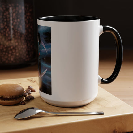 Moonlit Cat Coffee Mug — Whimsical Night Sky Art for Cat Lovers (11/15oz)