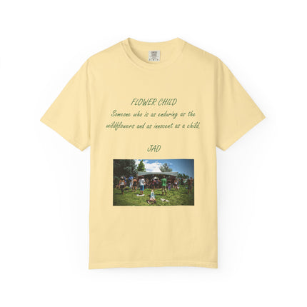 Flower Child Unisex Garment-Dyed T-Shirt – Vintage Inspiration for Free Spirits