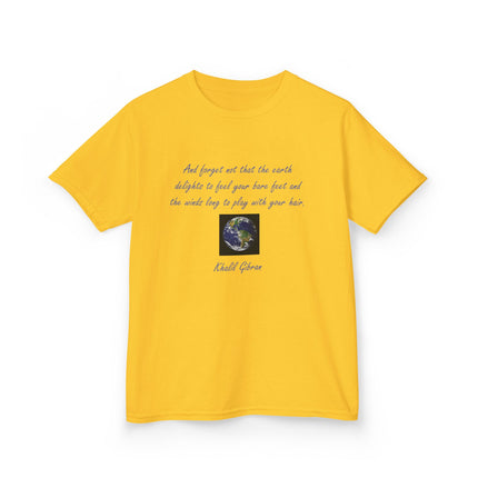 Eco Kids Tee with Khalil Gibran Quote | Earth Day Style