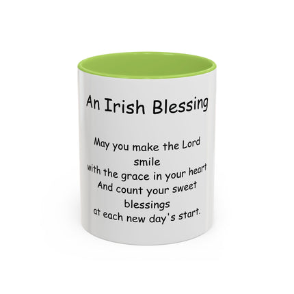 Irish Blessing Coffee Mug — "An Irish Blessing" Inspirational Religious Mug (11/15oz)