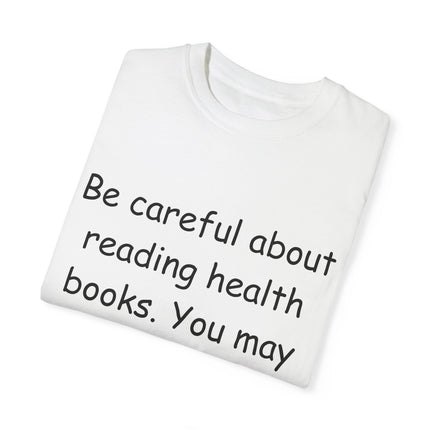 Mark Twain Health Books Tee – Unisex Garment-Dyed Literary Shirt