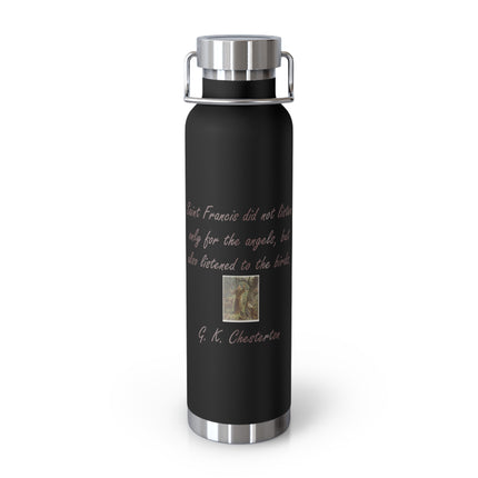 22oz Copper Insulated Bottle – G.K. Chesterton Quote