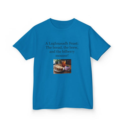 Lughnasadh  Kids Tee — “A Lughnasadh Feast: The bread, the brew, and the bilberry mousse!”