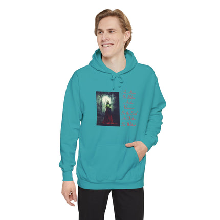 Witch in the Forest Hoodie — 'As Above, So Below...' Gothic Illustration Hoodie