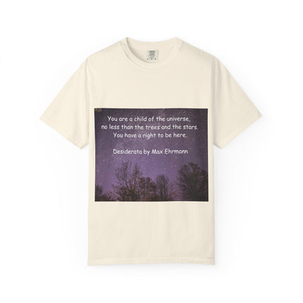 Unisex Inspirational T-Shirt - "You Are a Child of the Universe" Design