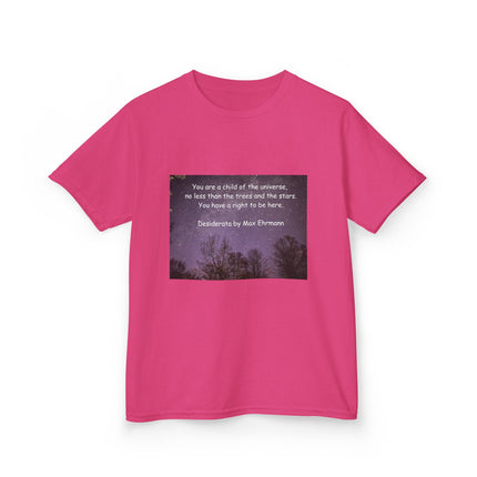 Kids Tee – “Child of the Universe” Quote – Heavy Cotton™