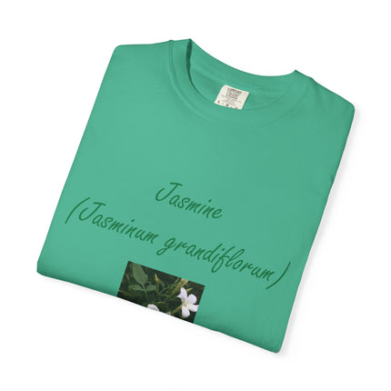 Jasmine Flower Unisex Garment-Dyed T-Shirt - The King of Flowers Design
