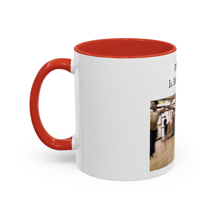 Dancing Is Silent Poetry Accent Coffee Mug — Inspirational Dance Quote Mug
