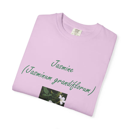 Jasmine Flower Unisex Garment-Dyed T-Shirt - The King of Flowers Design