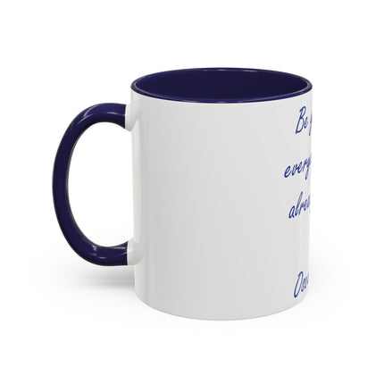 Inspirational Accent Mug – Oscar Wilde Quote, 11oz Ceramic Gift