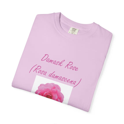 Damask Rose Unisex T-shirt - The Queen of Flowers Design