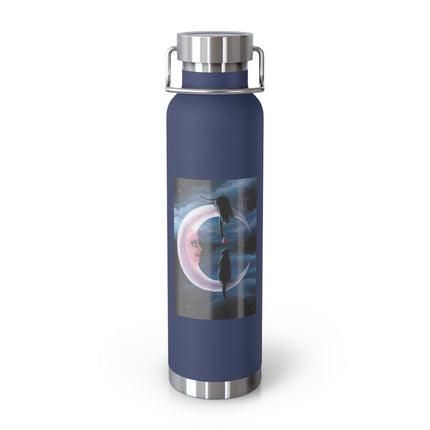 Moonlit Cats 22oz Vacuum Bottle — Insulated Copper Flask
