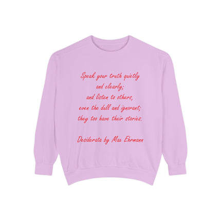 Inspirational Unisex Sweatshirt – “Speak Your Truth”