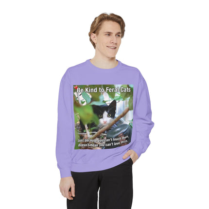 Be Kind to Feral Cats Sweatshirt — Animal Rescue Crewneck