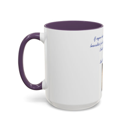 Religious Coffee Mug — Saint Maximilian Kolbe Quote & Sacred Image (11/15oz)