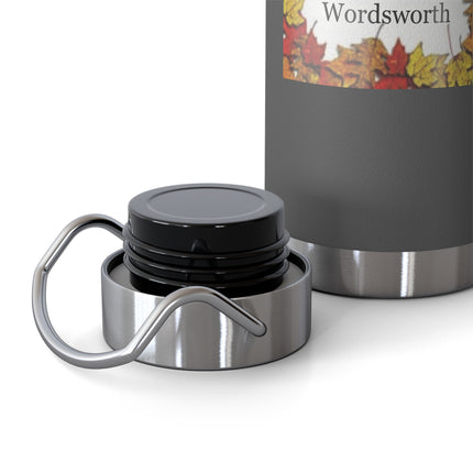 Autumn Leaves Quote Bottle — 22oz Copper Vacuum Insulated Bottle