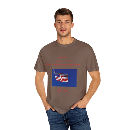 Mark Twain Quote Tee – Patriotic Unisex Flag Shirt in Soft Cotton