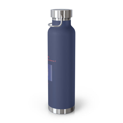 22oz Copper Vacuum Bottle — Patriotic Flag Insulated Water Flask