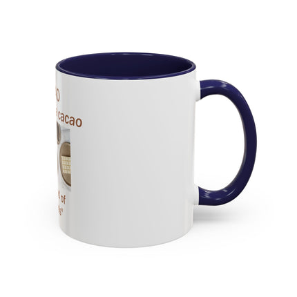 Cacao Coffee Mug – "The Food of the Gods" Botanical Cocoa Illustration (11/15 oz)