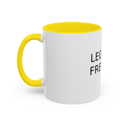 Legalize Freedom Accent Coffee Mug – Colored Handle 11/15oz