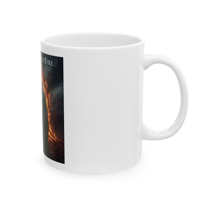 Aging Is Sacred Fire Ceramic Mug – Inspirational Witchy Coffee Cup (11oz, 15oz)