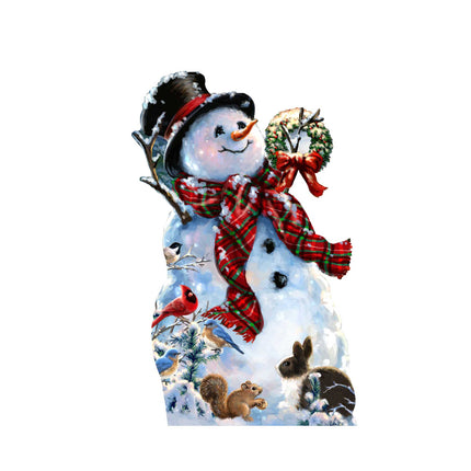 An Old Fashioned Christmas Door Decor by D. Gelsinger - Christmas Santa Snowman Decor - 8461024H-1563-4