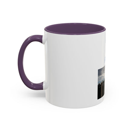 Pray for Peace Accent Coffee Mug — Inspirational Religious Prayer Mug (11/15oz)