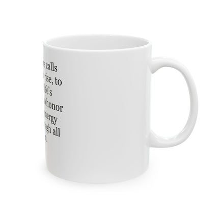 Beltane Celebration Ceramic Mug — Pagan Blessing Coffee Cup (11oz/15oz)