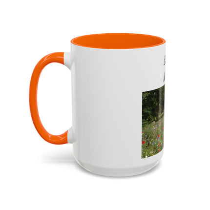 Bloom Wildly Floral Accent Coffee Mug — Inspirational Garden Photo 11/15oz