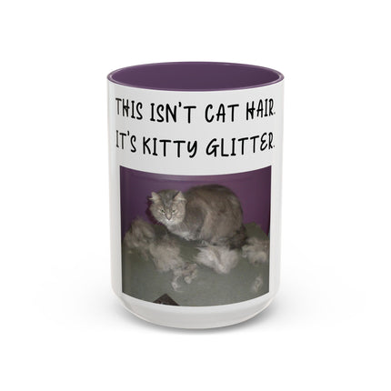 Kitty Glitter Mug – 15oz Accent Ceramic Cup for Cat Lovers