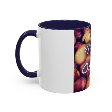 Ostara Accent Mug – 11oz Ceramic Cup with Colored Egg Design