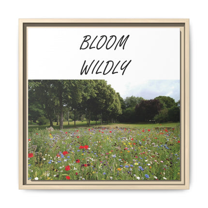 Bloom Wildly Framed Canvas Print — Wildflower Meadow Wall Art