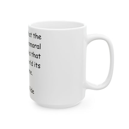 Oscar Wilde Quote Mug – “Books & Shame” – 15oz Ceramic Inspiration